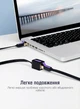 Кабель-удлинитель Vention Cat 7 FTP Ethernet RJ45 10 Гбит/с плоский 3 м Черный (ICBBI) - изображение 3