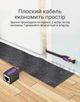 Кабель-удлинитель Vention Cat 7 FTP Ethernet RJ45 10 Гбит/с плоский 3 м Черный (ICBBI) - изображение 6