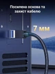 Патч-корд Ugreen NW153 CAT 8 F/FTP Ethernet RJ-45 40 Гбит/с 2000 МГц нейлоновая оплетка 5 м Черный (80433) - изображение 5