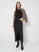 Футболка бавовняна жіноча Guess Ss Cn Mini Triangle Tee W2YI44-J1314-JBLK M Jet Чорна (7622078608679) - зображення 3