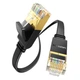 Патч-корд Ugreen NW106 Cat 7 U/FTP RJ45 10 Гбит/с плоский 10 м Черный (11265) - изображение 1