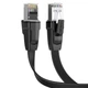 Патч-корд Ugreen NW134 CAT 8 S/FTP Ethernet RJ-45 плоский 40 Гбит/с 2000 МГц 2 м Черный (70672) - изображение 1