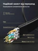 Патч-корд Ugreen NW106 Cat 7 U/FTP RJ-45 10 Гбит/с плоский 15 м Черный (11266) - изображение 5
