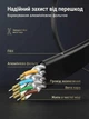Патч-корд Ugreen NW106 Cat 7 U/FTP RJ-45 10 Гбит/с Плоский 5 м Черный (11263) - изображение 5