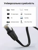 Патч-корд Ugreen NW134 CAT 8 U/FTP RJ45 40 Гбит/с 2000 МГц плоский 3 м Черный (10982) - изображение 4