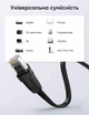 Патч-корд Ugreen NW134 CAT 8 S/FTP RJ45 0.5 м 40 Гбит/с 2000 МГц Плоский Черный (10979) - изображение 4