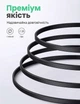 Патч-корд Ugreen NW134 Cat 8 U/FTP RJ45 плоский 40 Гбит/с 2000 МГц 1 м Черный (10980) - изображение 2