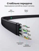 Патч-корд Ugreen NW134 CAT 8 S/FTP Ethernet RJ-45 плоский 40 Гбит/с 2000 МГц 2 м Черный (70672) - изображение 3