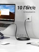 Патч-корд Ugreen NW106 Cat 7 U/FTP RJ-45 1.5 м 10 Гбит/с 600 МГц Плоский Черный (11276) - изображение 3