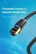 Патч-корд Vention CAT 8 S/FTP RJ-45 40 Гбіт/с 2000 МГц Плоский 5 м Чорний (IKCBJ) - зображення 12