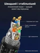 Патч-корд Ugreen NW153 CAT 8 S/FTP RJ45 40 Гбіт/с 2000 МГц нейлонове обплетення 2 м Чорний (80431) - зображення 2