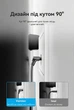 Патч-корд Vention CAT 8 STP RJ45 40 Гбит/с 2000 МГц поворотный 360° угловой 90° 1.5 м Черный (IKLBG) - изображение 4
