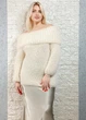 Светр фактурної в’язки з широкою горловиною молочний Italy Moda M-XL 22-027 - изображение 4