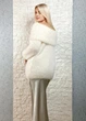 Светр фактурної в’язки з широкою горловиною молочний Italy Moda M-XL 22-027 - изображение 5