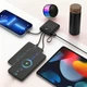 Подарунковий набір преміум LOW Black Tech 3в1: Термопляшка, Bluetooth-колонка та Power Bank Чорний - зображення 3