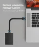 Кабель Vention USB 2.0 - Mini USB 2A Плоский 1 м Черный (VAS-A14-B100) - изображение 4