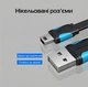 Кабель Vention USB 2.0 - Mini USB 2A Плоский 1 м Черный (VAS-A14-B100) - изображение 8