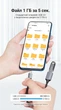Кабель-перехідник Vention USB-C - USB-A 3.0 OTG 5 Гбіт/с 2 А 0.15 м Сірий (CCXHB) - зображення 7