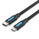 Кабель Vention USB-C - Micro USB 2 A OTG 480 Мбіт/с 1.5 м Чорний (COVBG) - зображення 1