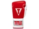 Професійні рукавички TITLE Classic Pro Fight Boxing Gloves 10 унцій XL червоний/білий (5931) - изображение 3