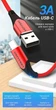 Кабель Vention USB-A - USB-C 3A QC 480 Мбіт/с 1 м Червоний (CODRF) - зображення 2
