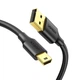 Кабель Ugreen US132 USB 2.0 - Mini USB 0.25 м 2 А 480 Мбит/с Черный (10353) - изображение 1