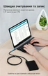 Кабель Vention USB-C - Micro-B USB 3.0 5 Гбіт/с 2A 1 м Чорний (CQABF) - зображення 3
