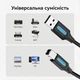 Кабель для принтера Vention USB 2.0 USB-A - USB-B 10 м 2 ферритовых фильтра Черный (COQBL) - изображение 2