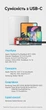 Кабель Vention USB-C - USB-C PD 100W 5A E-Marker LED-дисплей 2 м Черный (TAYBH) - изображение 12