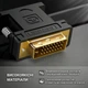 Перехідник Ugreen DVI-I 24+5 - VGA 1080P 60Hz Чорний (20122) - зображення 3