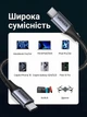 Кабель Ugreen US535 USB-C - USB-C PD 3.1 240W 5A E-Marker 480Mbps 1 м Черный (15311) - изображение 2