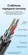Кабель Vention 4 in 1 USB-A/Type-C - Type-C/Micro USB PD 100W 5A 1.5 м Синій (CTLLG) - зображення 11