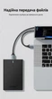 Кабель Vention USB 3.0 AM-AM 5 Гбіт/с 2 А бавовняне обплетення 1 м Сірий (CTSHF) - зображення 6