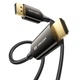 Кабель Vention DisplayPort v1.4 - HDMI 2.1 1.8 м 8K 60Hz, 4K 144Hz, Dynamic HDR, нейлонове обплетення Чорний (HFPBAC) - зображення 1