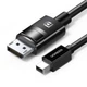Кабель Ugreen DP117 Mini DisplayPort - DisplayPort v1.4 1.5 м 8K 60Гц 4K 144Гц 32.4 Гбіт/с HDR Чорний (80663) - зображення 1