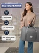 Сумка дорожная женская спортивная VMHouse для хранения вещей телефона обувь органайзер для спортзала 22 л серый (0057-0003) - изображение 4