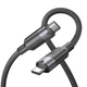 Кабель Vention USB 3.2 Gen 2 USB-C - USB-C PD 100W 5A 10 Гбіт/с 4K 60Гц 0.5 м Чорний (TRGBD) - зображення 1