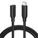 Подовжувач Ugreen US353 USB-C 3.2 Gen 2 PD 100W 10Gbps 4K 60Hz 0.5 м Чорний (40574) - зображення 1