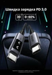 Кабель Ugreen Uno USB-C - USB-C PD 100W 5A LED-дисплей нейлон 2 м Чорний (35512) - зображення 4