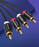 Аудиокабель Vention 2RCA - 2RCA 1.5 м Hi-Fi, Gold Plated Черный (VAB-R06-B150) - изображение 12