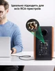 Аудиокабель Ugreen AV170 3.5 мм - 2 RCA 2 м Hi-Fi, позолоченные коннекторы, хлопковая оплетка Медно-коричневый (80847) - изображение 5