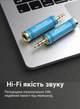 Аудиопереходник Vention 3.5 мм - 6.5 мм TRS Stereo Синий (VAB-S04-L) - изображение 5