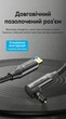 Кабель оптический Vention Toslink 10 м угловой 90° вращение 360° хлопковая оплетка Черный (BKDBL) - изображение 8