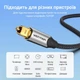 Оптический аудиокабель Vention Toslink (S/PDIF) 1 м Hi-Fi 5.1 Dolby DTS, алюминиевый корпус, в оплетке Серый (BAVHF) - изображение 3
