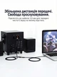 Аудіокабель Vention Jack 3.5 мм (мама) - 2RCA 1 м позолочені контакти, алюмінієвий корпус Чорний (VAB-R01-B100) - зображення 4