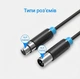 Кабель-удлинитель Vention XLR 3pin Male - Female Hi-Fi балансный экранированный 1.5 м Черный (BBFBG) - изображение 6