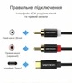 Аудиокабель Vention USB-C - 2RCA 3 м Hi-Fi, позолоченные контакты, алюминиевый корпус Черный (BGDBI) - изображение 6