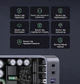 Зарядний пристрій Ugreen X553 2xUSB-C + USB-A 65W GaN PD QC4.0 PPS Сірий (35042) - зображення 8