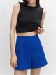 Шорты женские Mango Fica 47029028-55 L Чернильно-синие (8445922456757) - изображение 4