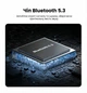 Bluetooth-ресивер Ugreen CM309 USB - 3.5 мм AUX Bluetooth 5.3 с микрофоном пружинный кабель 1.5 м Черный (70601) - изображение 2